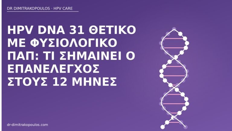 HPV 31 φυσιολογικό Παπ