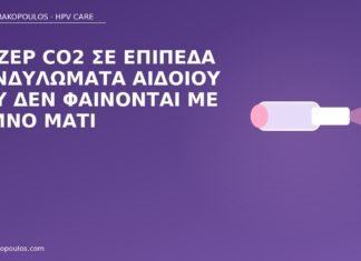 Λέιζερ CO2 σε επίπεδα κονδυλώματα αιδοίου που δεν φαίνονται με γυμνό μάτι λέιζερ επίπεδα κονδυλώματα