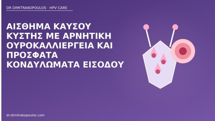 Αίσθημα καύσου κύστης με αρνητική ουροκαλλιέργεια και πρόσφατα κονδυλώματα εισόδου καύσος κύστης κονδυλώματα