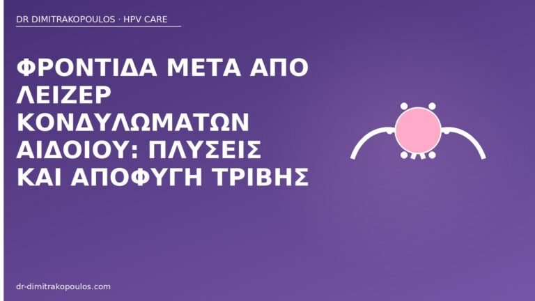 φροντίδα μετά λέιζερ αιδοίο