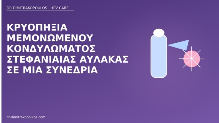 κρυοπηξία κονδύλωμα στεφανιαία αύλακα