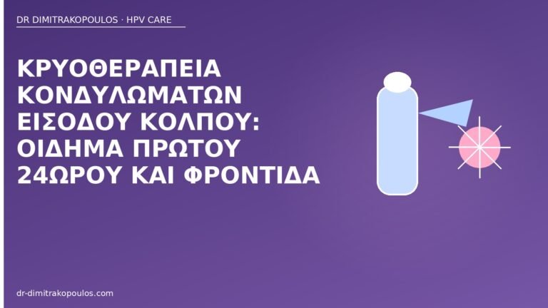 κρυοθεραπεία είσοδος κόλπου