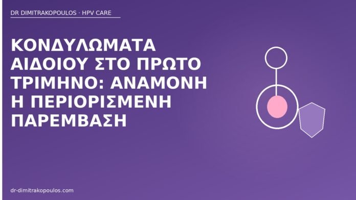 Κονδυλώματα αιδοίου στο πρώτο τρίμηνο: αναμονή ή περιορισμένη παρέμβαση κονδυλώματα αιδοίου πρώτο τρίμηνο