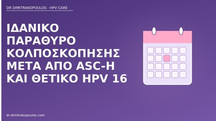 κολποσκόπηση ASC-H HPV 16