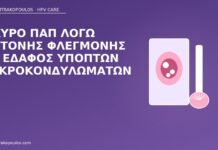 Άκυρο Παπ λόγω έντονης φλεγμονής σε έδαφος ύποπτων μικροκονδυλωμάτων άκυρο Παπ φλεγμονή