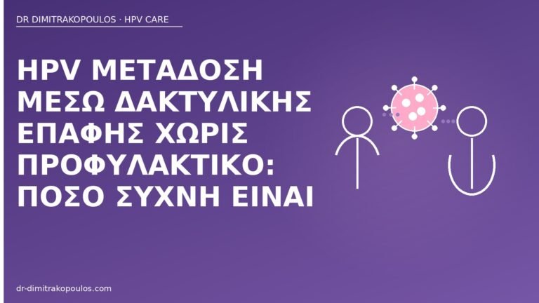 HPV δακτυλική επαφή
