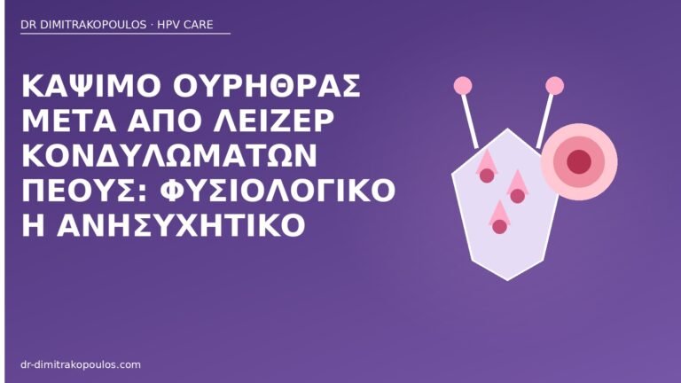 κάψιμο ουρήθρας μετά λέιζερ