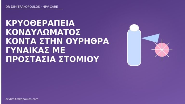 κρυοθεραπεία κοντά ουρήθρα