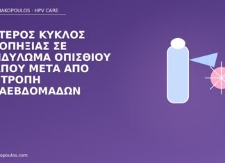 Δεύτερος κύκλος κρυοπηξίας σε κονδύλωμα οπίσθιου κόλπου μετά από υποτροπή δεκαεβδομάδων δεύτερος κύκλος κρυοπηξία κόλπος