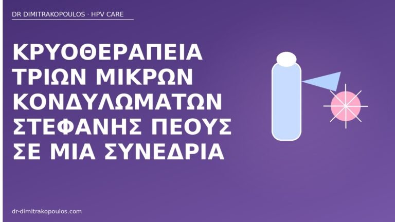 κρυοθεραπεία στεφάνη πέους