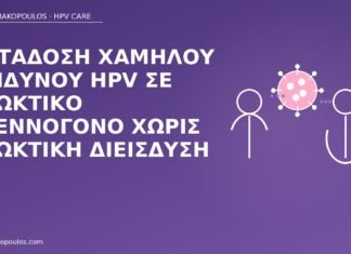 Μετάδοση χαμηλού κινδύνου HPV σε πρωκτικό βλεννογόνο χωρίς πρωκτική διείσδυση HPV πρωκτός χωρίς διείσδυση
