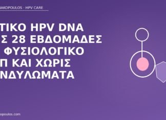 Θετικό HPV DNA στις 28 εβδομάδες με φυσιολογικό Παπ και χωρίς κονδυλώματα HPV DNA 28 εβδομάδες