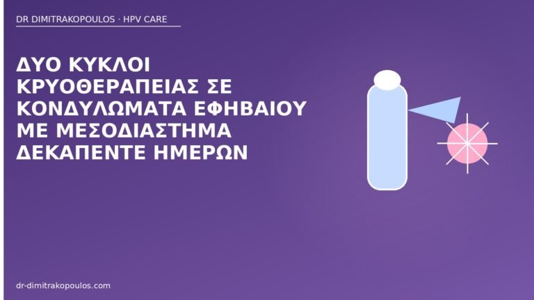 κρυοθεραπεία εφηβαίο δύο κύκλοι