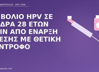 Εμβόλιο HPV σε άνδρα 28 ετών πριν από έναρξη σχέσης με θετική σύντροφο εμβόλιο HPV άνδρας 28