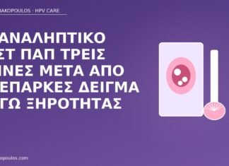 Επαναληπτικό τεστ Παπ τρεις μήνες μετά από ανεπαρκές δείγμα λόγω ξηρότητας Παπ ανεπαρκές δείγμα ξηρότητα