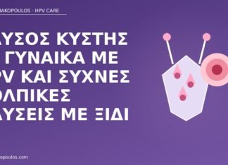 Καύσος κύστης σε γυναίκα με HPV και συχνές κολπικές πλύσεις με ξίδι καύσος κύστη HPV πλύσεις