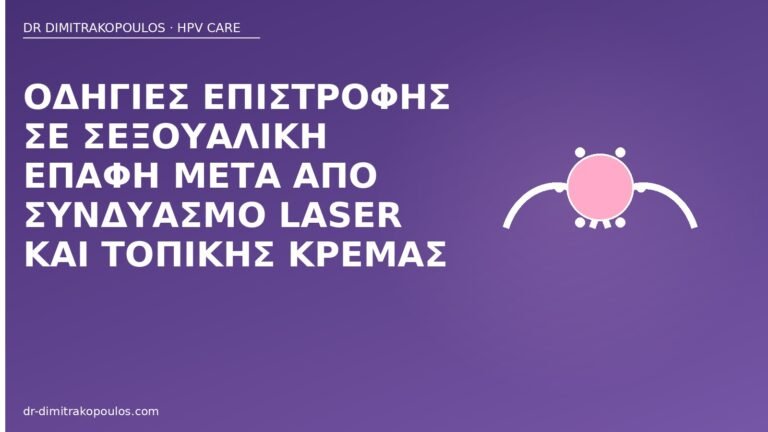 επιστροφή επαφής μετά laser κρέμα