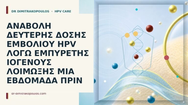 εμβόλιο HPV αναβολή πυρετός