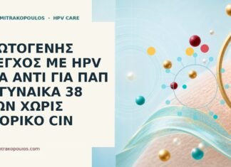 Πρωτογενής έλεγχος με HPV DNA αντί για Παπ σε γυναίκα 38 ετών χωρίς ιστορικό CIN πρωτογενής HPV DNA 38