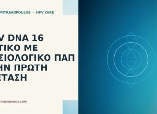 HPV DNA 16 θετικό με φυσιολογικό Παπ στην πρώτη εξέταση