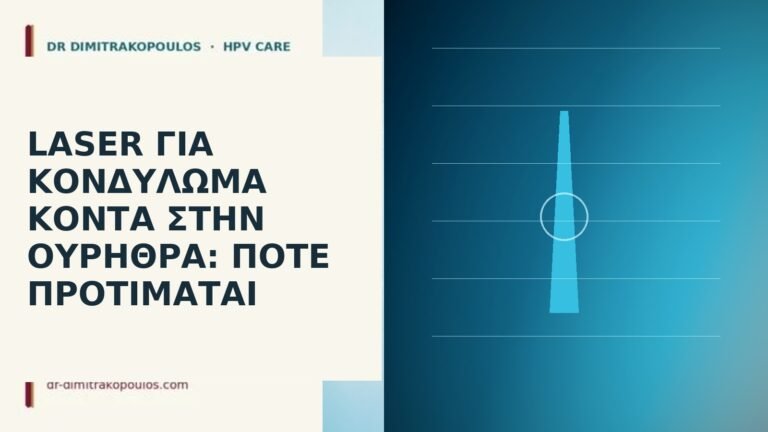 Laser για κονδύλωμα κοντά στην ουρήθρα