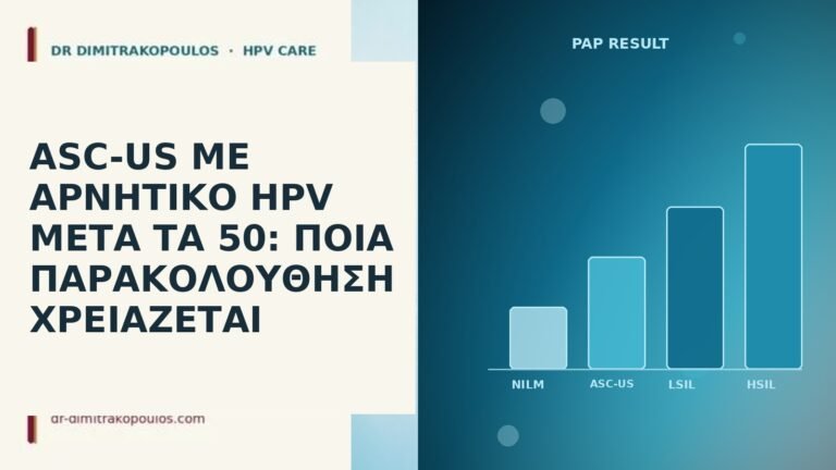 ASC-US αρνητικό HPV μετά τα 50