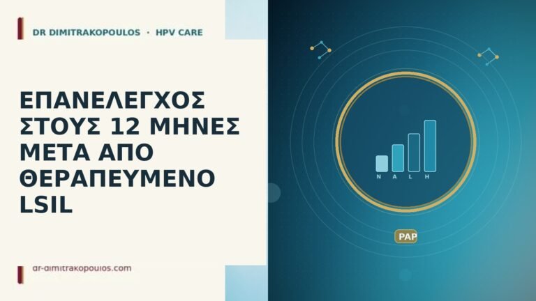 επανέλεγχος 12 μήνες LSIL