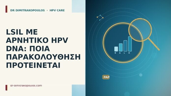 LSIL με αρνητικό HPV DNA: ποια παρακολούθηση προτείνεται LSIL αρνητικό HPV