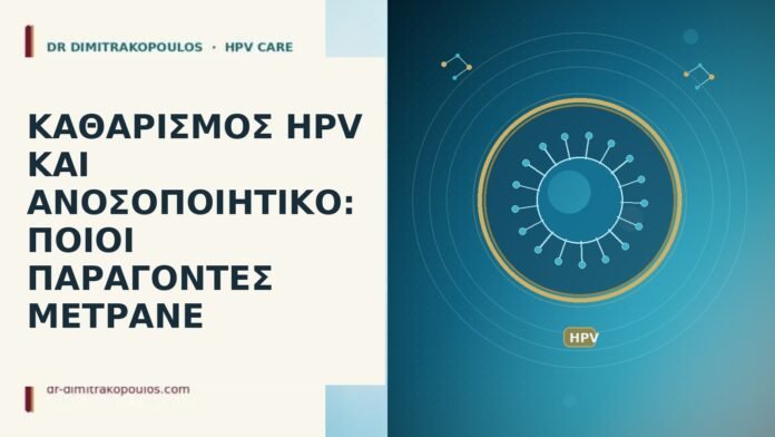 Καθαρισμός HPV και ανοσοποιητικό: ποιοι παράγοντες μετράνε καθαρισμός HPV