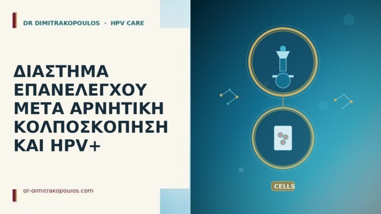 επανέλεγχος αρνητική κολποσκόπηση HPV