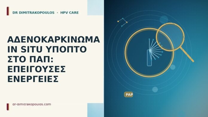 Αδενοκαρκίνωμα in situ ύποπτο στο Παπ: επείγουσες ενέργειες AIS ύποπτο Παπ