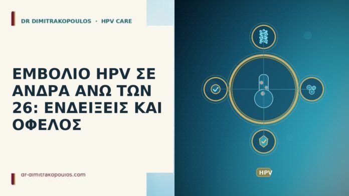 Εμβόλιο HPV σε άνδρα άνω των 26: ενδείξεις και όφελος εμβόλιο HPV άνδρας άνω 26