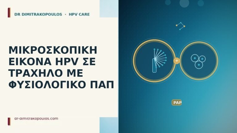 μικροσκοπική εικόνα HPV τράχηλος