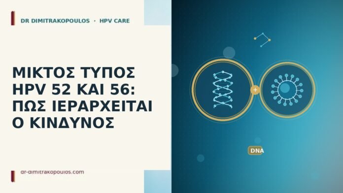 Μικτός τύπος HPV 52 και 56: πώς ιεραρχείται ο κίνδυνος HPV 52 και 56 μικτός
