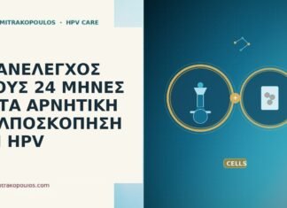 Επανέλεγχος στους 24 μήνες μετά αρνητική κολποσκόπηση και HPV επανέλεγχος 24 μήνες αρνητική κολποσκόπηση