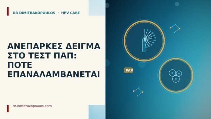 Ανεπαρκές δείγμα στο τεστ Παπ: πότε επαναλαμβάνεται ανεπαρκές δείγμα τεστ Παπ
