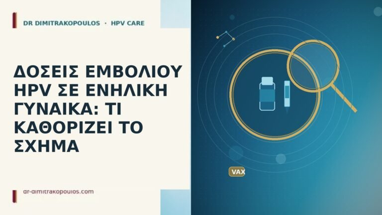 δόσεις εμβολίου HPV ενήλικη γυναίκα