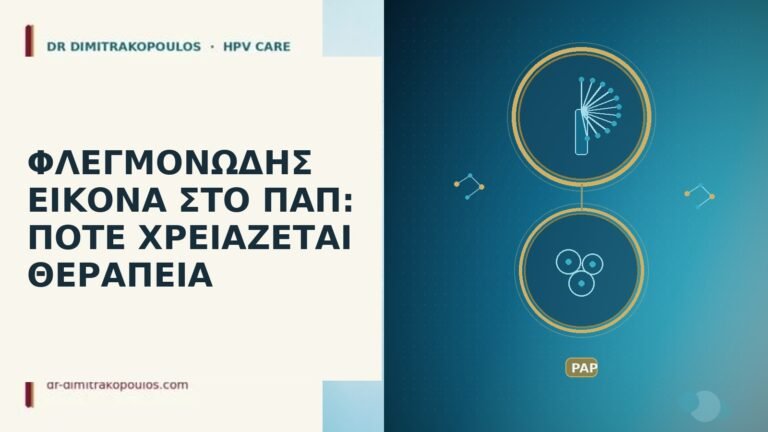 φλεγμονώδης εικόνα Παπ