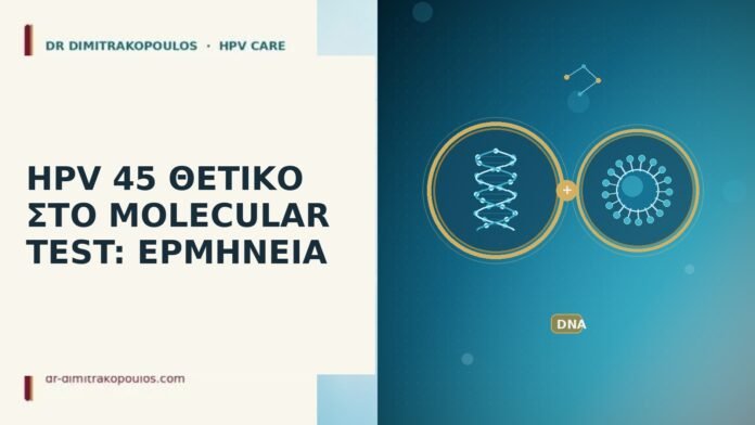 HPV 45 ΘΕΤΙΚΟ ΣΤΟ MOLECULAR TEST: ΕΡΜΗΝΕΙΑ HPV 45 molecular θετικό