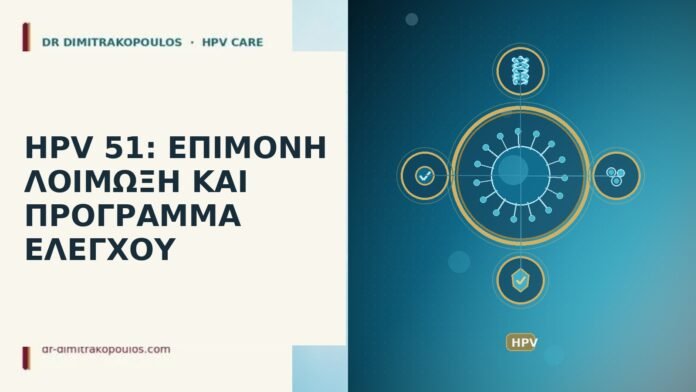 HPV 51: ΕΠΙΜΟΝΗ ΛΟΙΜΩΞΗ ΚΑΙ ΠΡΟΓΡΑΜΜΑ ΕΛΕΓΧΟΥ HPV 51 επιμονή δύο ελέγχους
