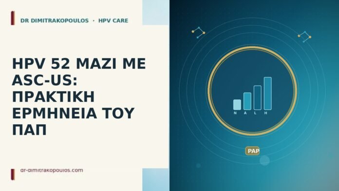 HPV 52 ΜΑΖΙ ΜΕ ASC-US: ΠΡΑΚΤΙΚΗ ΕΡΜΗΝΕΙΑ ΤΟΥ ΠΑΠ HPV 52 θετικό ASC-US