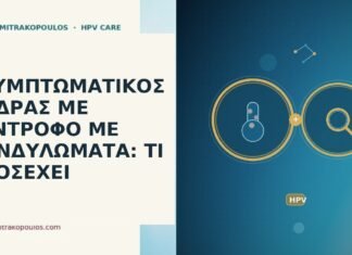 ασυμπτωματικός άνδρας σύντροφος κονδυλώματα