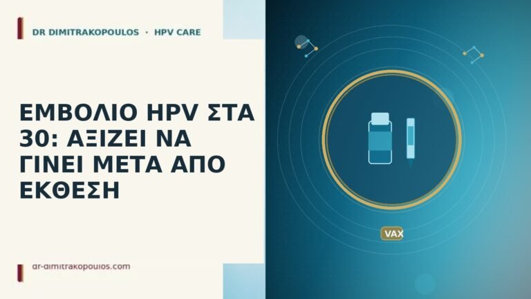 εμβόλιο HPV στα 30 μετά έκθεση