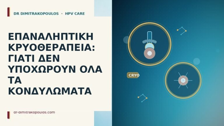 επαναληπτική κρυοθεραπεία κονδυλώματα
