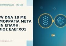HPV DNA 18 αιμορραγία μετά επαφή