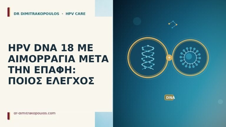 HPV DNA 18 αιμορραγία μετά επαφή
