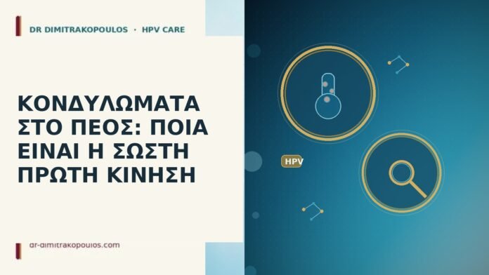 ΚΟΝΔΥΛΩΜΑΤΑ ΣΤΟ ΠΕΟΣ: ΠΟΙΑ ΕΙΝΑΙ Η ΣΩΣΤΗ ΠΡΩΤΗ ΚΙΝΗΣΗ κονδυλώματα πέος πρώτη κίνηση