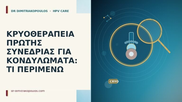 κρυοθεραπεία πρώτη συνεδρία κονδυλώματα