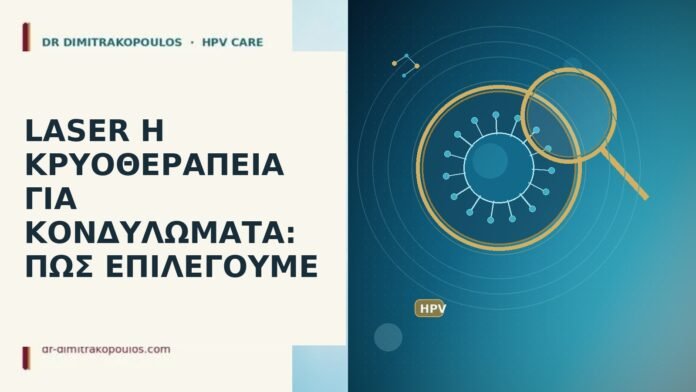 LASER Η ΚΡΥΟΘΕΡΑΠΕΙΑ ΓΙΑ ΚΟΝΔΥΛΩΜΑΤΑ: ΠΩΣ ΕΠΙΛΕΓΟΥΜΕ laser ή κρυοθεραπεία κονδυλώματα