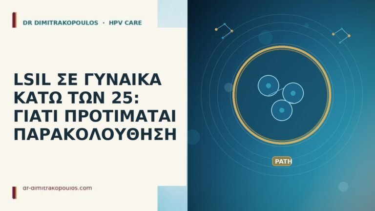 LSIL κάτω 25 παρακολούθηση